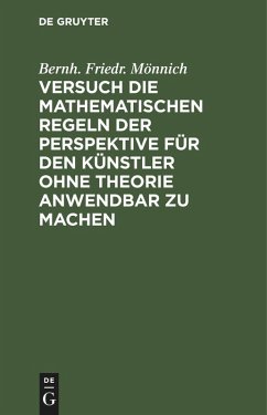 Cover Versuch die mathematischen Regeln der Perspektive für den Künstler ohne Theorie anwendbar zu machen