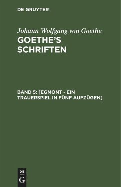 Cover [Egmont - Ein Trauerspiel in fünf Aufzügen]