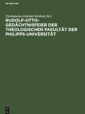 Rudolf-Otto-Gedächtnisfeier der Theologischen Fakultät der Philipps-Universität