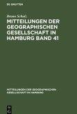 Mitteilungen der Geographischen Gesellschaft in Hamburg Band 41