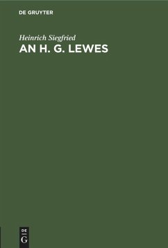 Cover An H. G. Lewes
