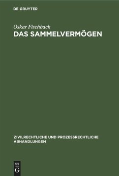Cover Das Sammelvermögen
