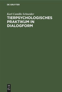 Cover Tierpsychologisches Praktikum in Dialogform