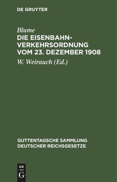 Cover Die Eisenbahn-Verkehrsordnung vom 23. Dezember 1908