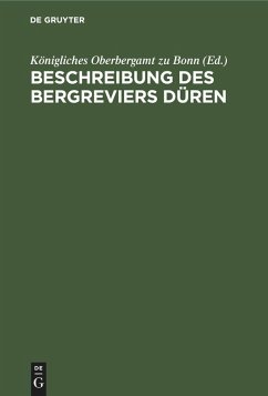 Cover Beschreibung des Bergreviers Düren