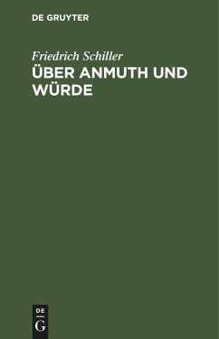 Cover Über Anmuth und Würde