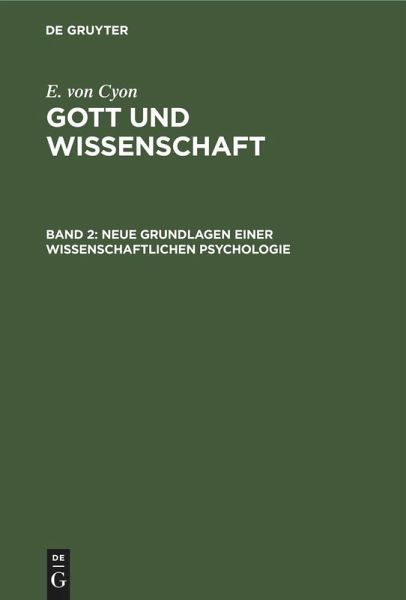 Neue Grundlagen einer wissenschaftlichen Psychologie Neue Grundlagen einer wissenschaftlichen Psychologie