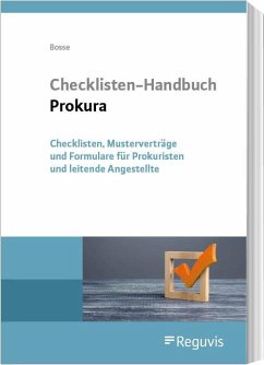 Checklisten-Handbuch Prokura - Bosse, Christian