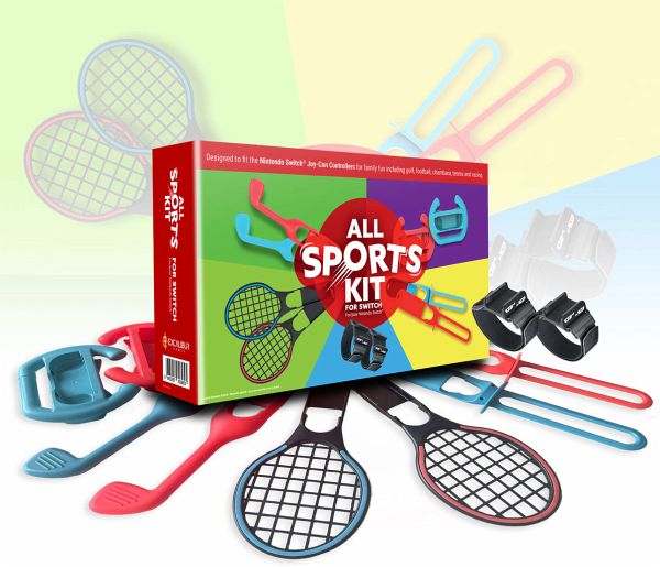 Switch Sports Zubehör Bundle 7 in 1 Family Zubehör Kit Kompatibel