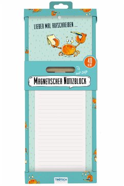 Cover Trötsch Notizblock mit Stift und Magnet Krabbe