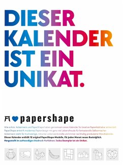 PaperShape - Dieser Kalender ist ein Unikat - Immerwährender Kalender - Baron, Anastasia;Ackermann Kunstverlag