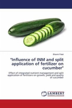 &quote;Influence of INM and split application of fertilizer on cucumber&quote;