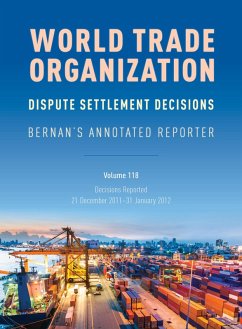 Cover WTO Dispute Settlement Decisions: Bernan's Annotated Reporter