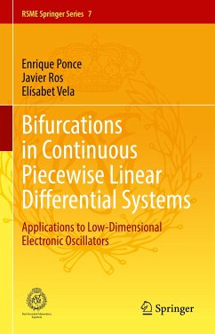 Bifurcations in Continuous Piecewise Linear Differential Systems (eBook, PDF) - Ponce, Enrique; Ros, Javier; Vela, Elísabet