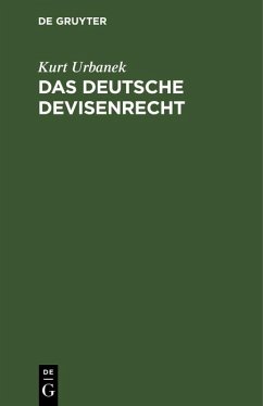 Cover Das deutsche Devisenrecht (eBook, PDF)