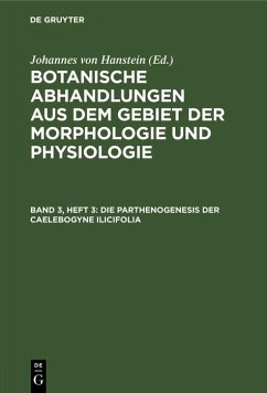 Cover Die Parthenogenesis der Caelebogyne ilicifolia (eBook, PDF)