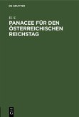 Panacee für den österreichischen Reichstag (eBook, PDF)