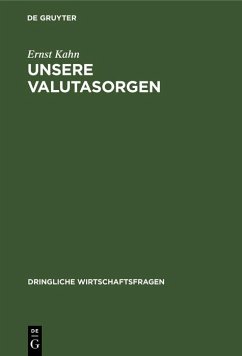 Cover Unsere Valutasorgen (eBook, PDF)