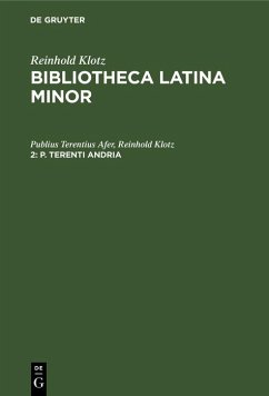 P. Terenti Andria (eBook, PDF) - Terentius Afer, Publius; Klotz, Reinhold
