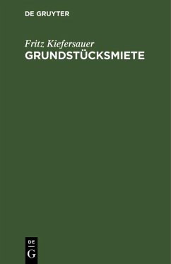 Cover Grundstücksmiete (eBook, PDF)