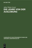 Die Lehre von der Auslobung (eBook, PDF)