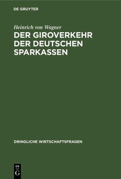 Cover Der Giroverkehr der deutschen Sparkassen (eBook, PDF)