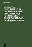 Einführung in die Theorie der analytischen Functionen einer complexen Veränderlichen (eBook, PDF)