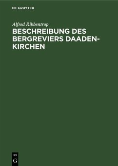 Cover Beschreibung des Bergreviers Daaden-Kirchen (eBook, PDF)