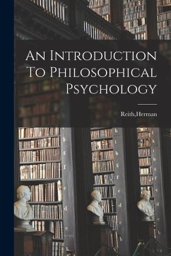 Cover An Introduction To Philosophical Psychology