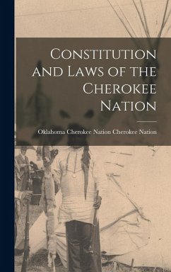 Cover Constitution and Laws of the Cherokee Nation