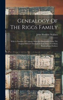 Cover Genealogy Of The Riggs Family