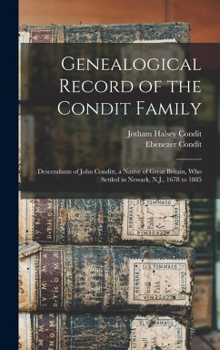 Cover Genealogical Record of the Condit Family