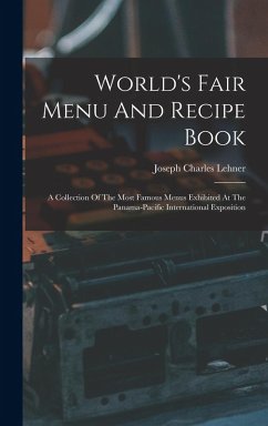 Cover World's Fair Menu And Recipe Book