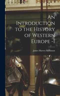 Cover An Introduction to the History of Western Europe -I