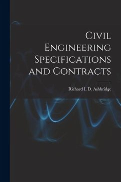 Cover Civil Engineering Specifications and Contracts