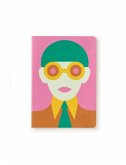 Olimpia Zagnoli Pink Midsized Sewn Lined Notebook Olimpia Zagnoli Pink Midsized Sewn Lined Notebook