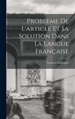 Cover Probleme de l'article et sa solution dans la langue française