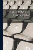Directions For Caponizing