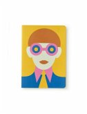 Olimpia Zagnoli Yellow Midsized Sewn Lined Notebook Olimpia Zagnoli Yellow Midsized Sewn Lined Notebook