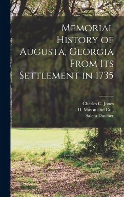 Cover Memorial History of Augusta, Georgia From its Settlement in 1735