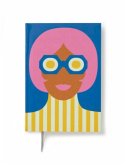 Olimpia Zagnoli Blue Midsized Lined Notebook Olimpia Zagnoli Blue Midsized Lined Notebook