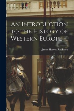 Cover An Introduction to the History of Western Europe -I