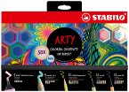 Stifte-Set – STABILO ARTY Creative Set Pastel – 50er Pack – Textmarker, Multitalentstifte, Aquarell-Buntstifte, Fineliner & Premium-Filzstifte