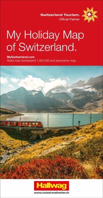Cover Hallwag Panoramakarte Meine Ferienkarte Schweiz