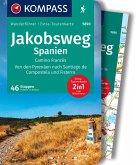 KOMPASS Wanderführer Jakobsweg Spanien, Camino Francés. Von den Pyrenäen nach Santiago de Compostela und Fisterra, 60 Etappen mit Extra-Tourenkarte