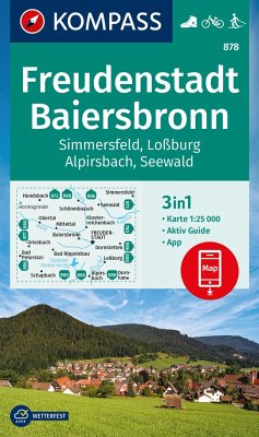 Cover KOMPASS Wanderkarte 878 Freudenstadt, Baiersbronn, Simmersfeld, Loßburg, Alpirsbach 1:25.000