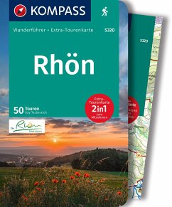 KOMPASS Wanderführer Rhön, 50 Touren mit Extra-Tourenkarte - Tschersich, Kay