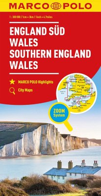 MARCO POLO Regionalkarte England Süd, Wales 1:300.000