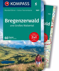KOMPASS Wanderführer Bregenzerwald und Großes Walsertal, 60 Touren mit Extra-Tourenkarte - Schäfer, Brigitte