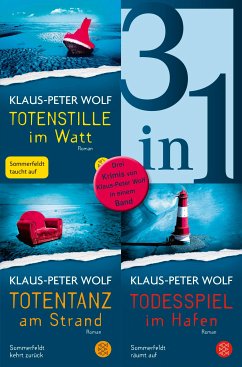 Totenstille im Watt / Totentanz am Strand / Todesspiel im Hafen - Drei Ostfriesenkrimis in einem Band (eBook, ePUB) - Wolf, Klaus-Peter